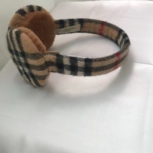 Burberry Cashmere Nova Check Earmuffs